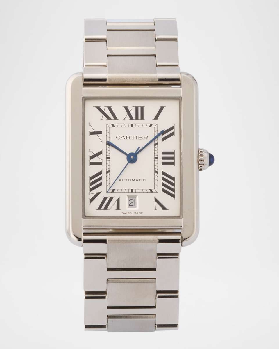 Cartier Stainless Steel Tank Solo XL 40mm Vintage 2010s Watch